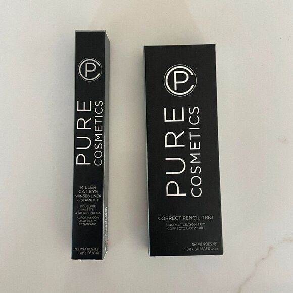 Pure Cosmetics Makeup Bundle Correct Pencil Trio Killer Cat Eye Liner NEW - Picture 1 of 4